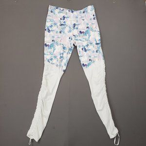 Fabletics Cashel Floral Foldover Pureluxe Powerhold Leggings Leg Cinch, sz Large